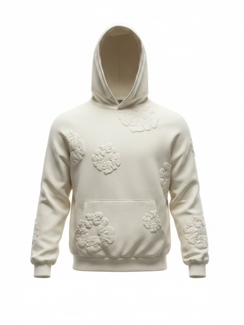 Denim Tears Mono Cotton Wreath Sweatshirt White Size M NWT